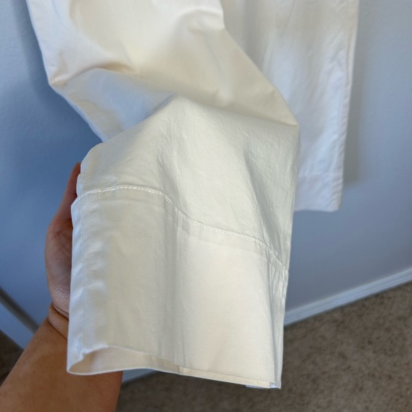 EVERLANE The Easy Pant Straight/Wide Leg Cream Color Organic Cotton Women medium - Picture 11 of 14